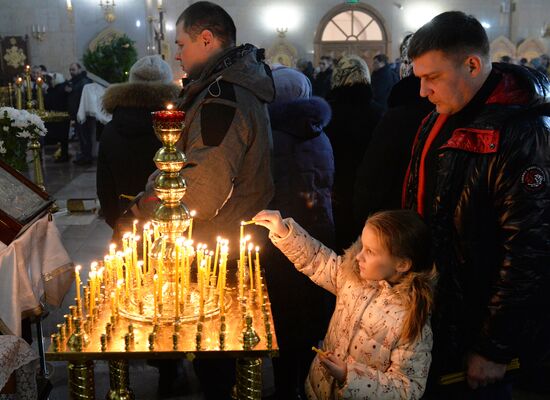 Празднование Рождества Христова в городах России