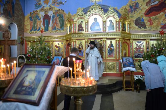 Празднование Рождества Христова в городах России