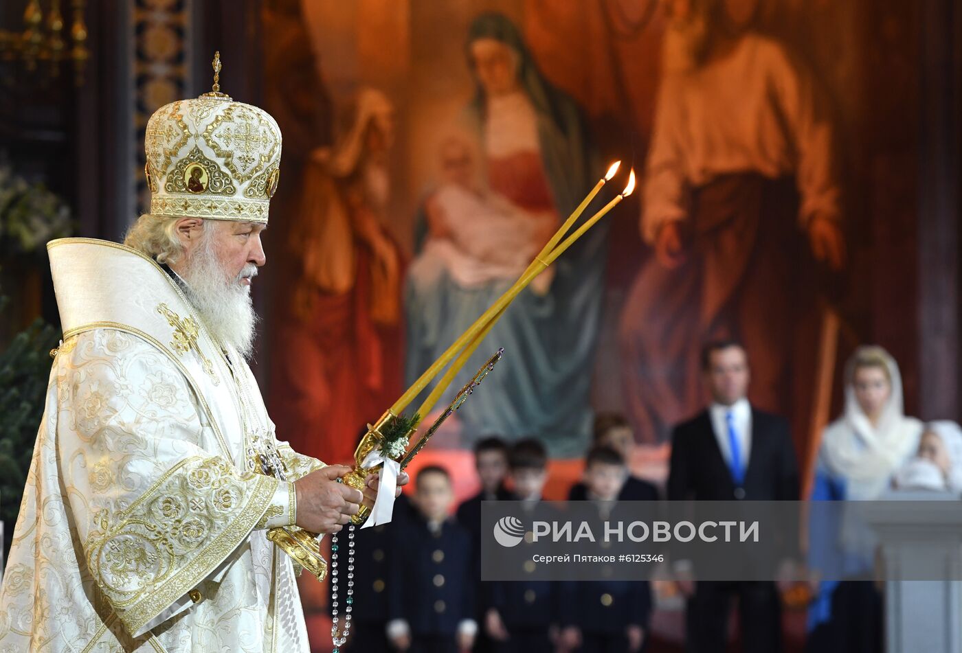 Рождество Христово. Патриаршая литургия в Храме Христа Спасителя