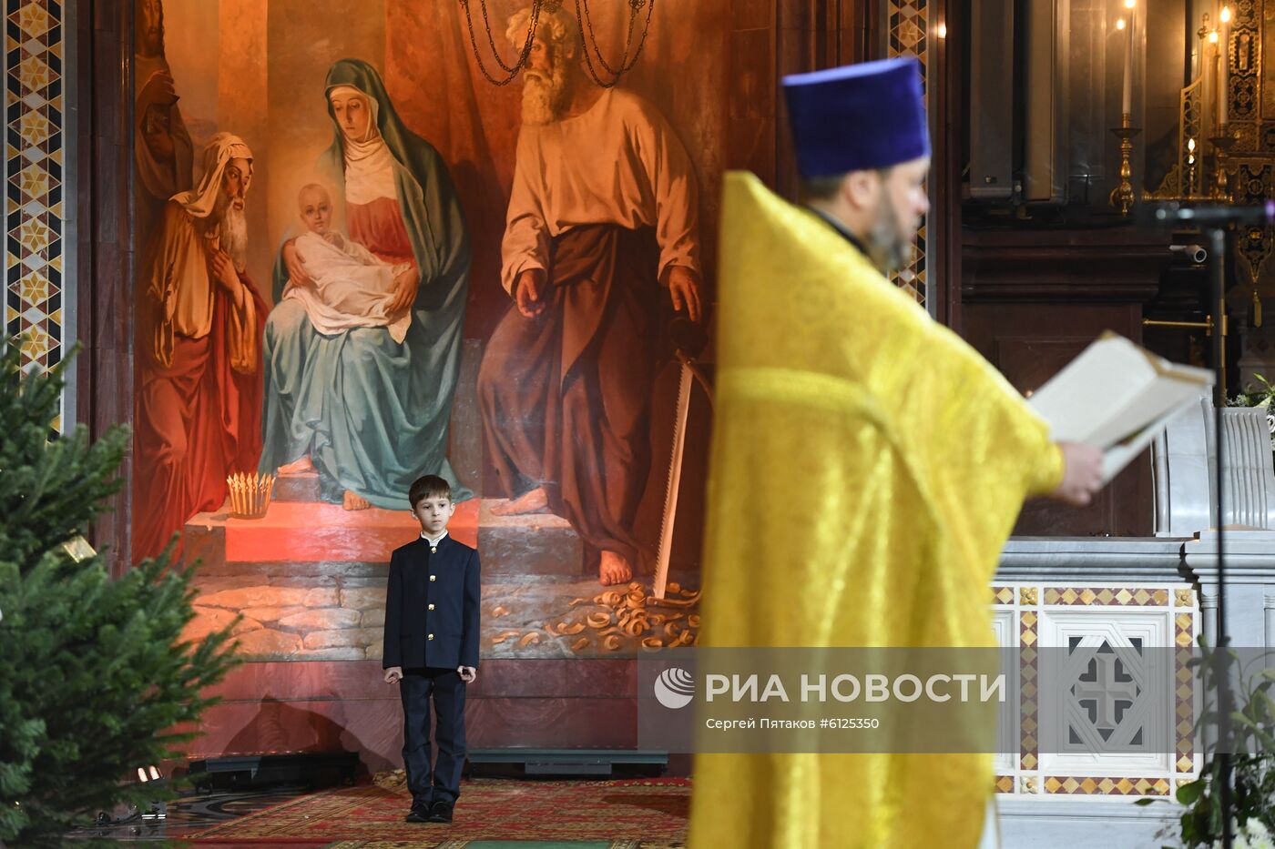 Рождество Христово. Патриаршая литургия в Храме Христа Спасителя