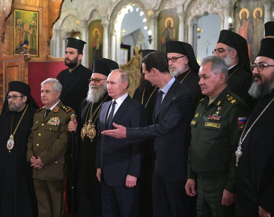 Визит президента РФ В. Путина в Сирию