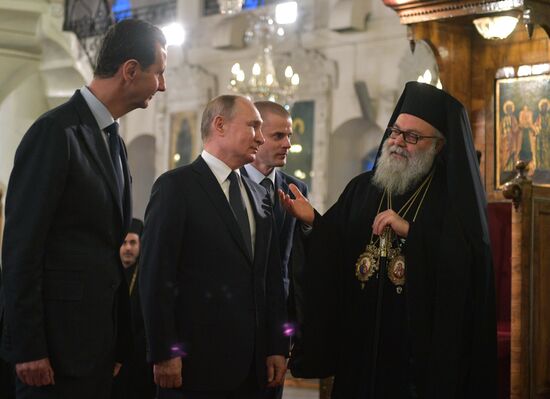 Визит президента РФ В. Путина в Сирию