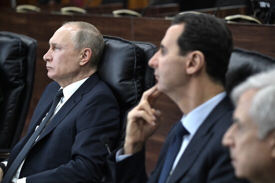 Визит президента РФ В. Путина в Сирию