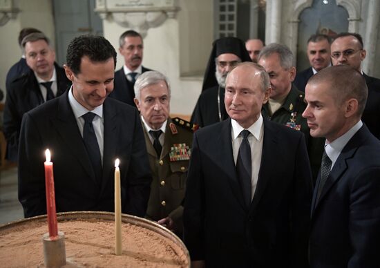 Визит президента РФ В. Путина в Сирию