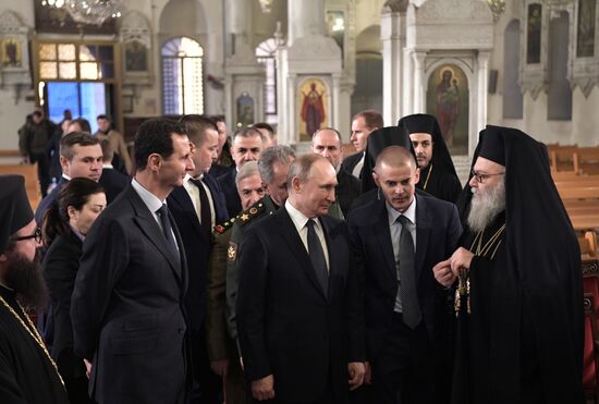 Визит президента РФ В. Путина в Сирию