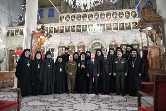 Визит президента РФ В. Путина в Сирию