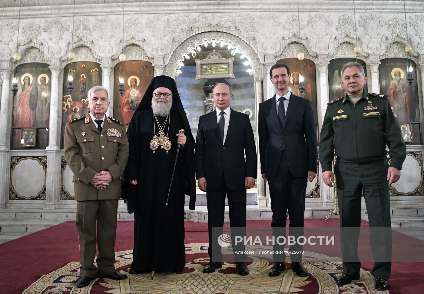 Визит президента РФ В. Путина в Сирию