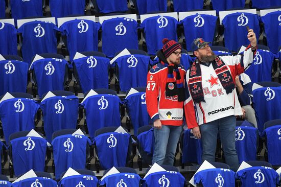 Хоккей. КХЛ. Матч "Динамо" (Москва) – ЦСКА