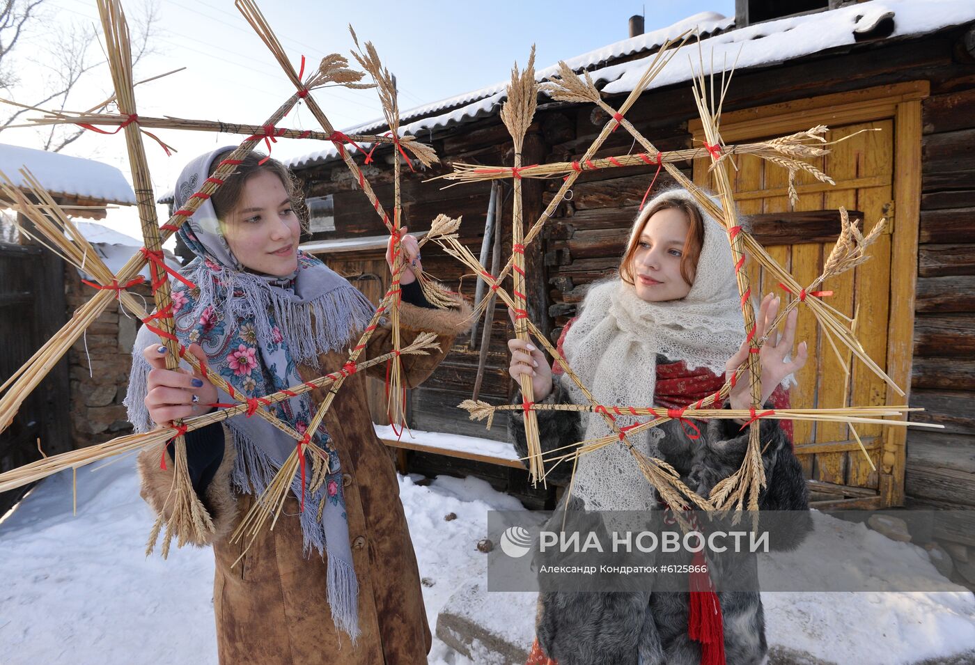 Святки в казачьем поселке Черноречье Челябинской области