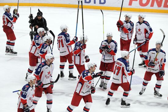 Хоккей. КХЛ. Матч "Динамо" (Москва) – ЦСКА