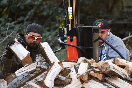 Резервация индейцев кашая Стюартс-пойнт в Калифорнии