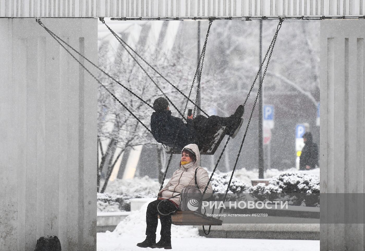 Снег в Москве