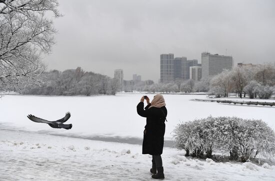 Снег в Москве