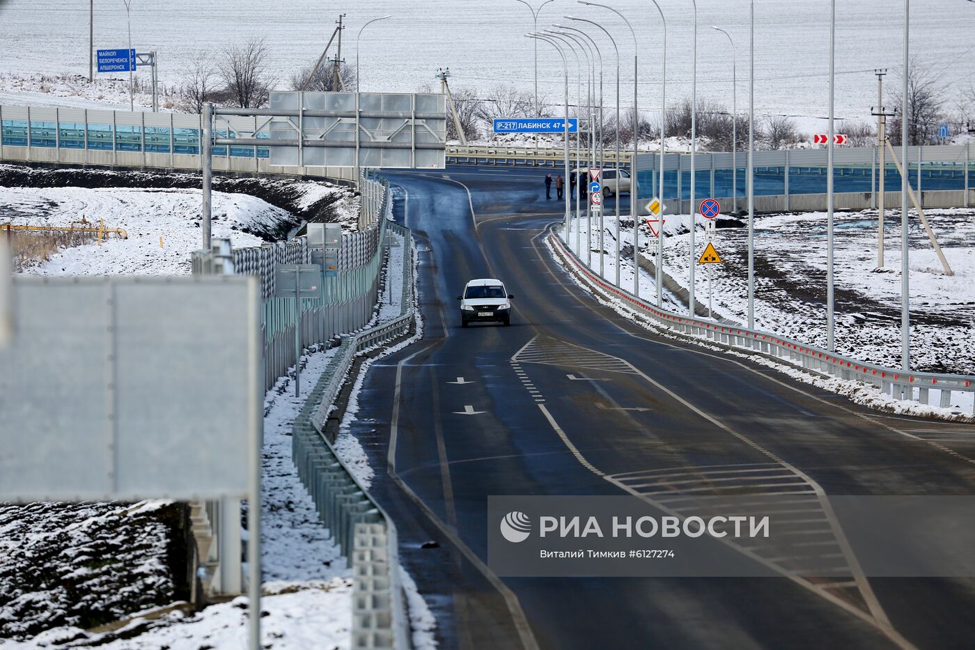 Реконструкция автомобильной дороги "Кавказ" на подъезде к Майкопу