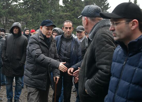 Ситуация в Сухуме после протестов