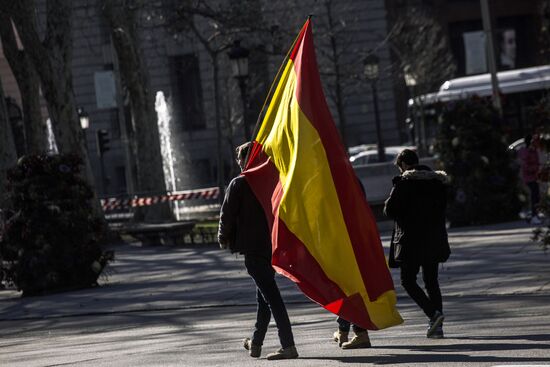 Акция в Мадриде против нового правительства