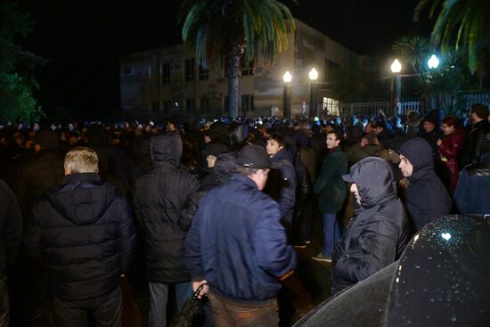 Ситуация в Сухуме после протестов