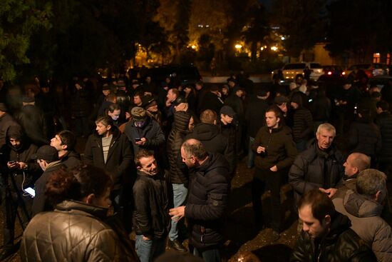 Акция протеста в Абхазии