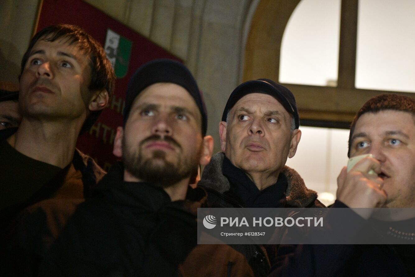 Акция протеста в Абхазии