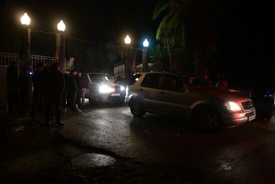 Акция протеста в Абхазии