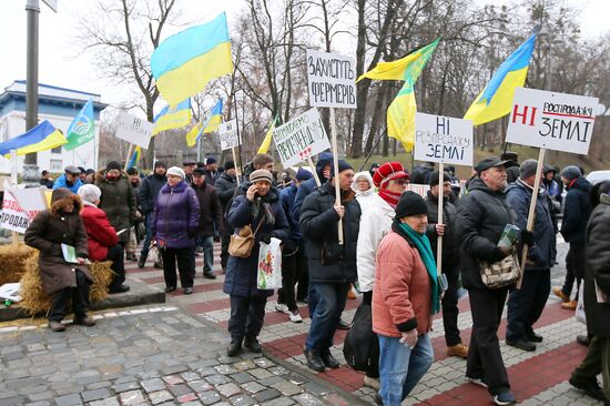 Акция в Киеве против земельной реформы