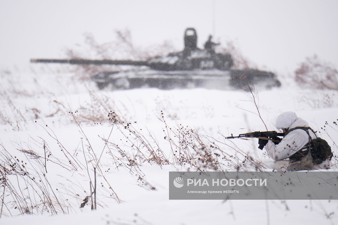 Лыжная подготовка военнослужащих в Кемеровской области 