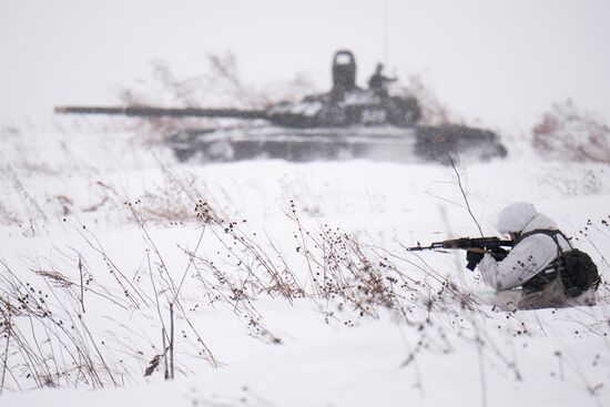 Лыжная подготовка военнослужащих в Кемеровской области 