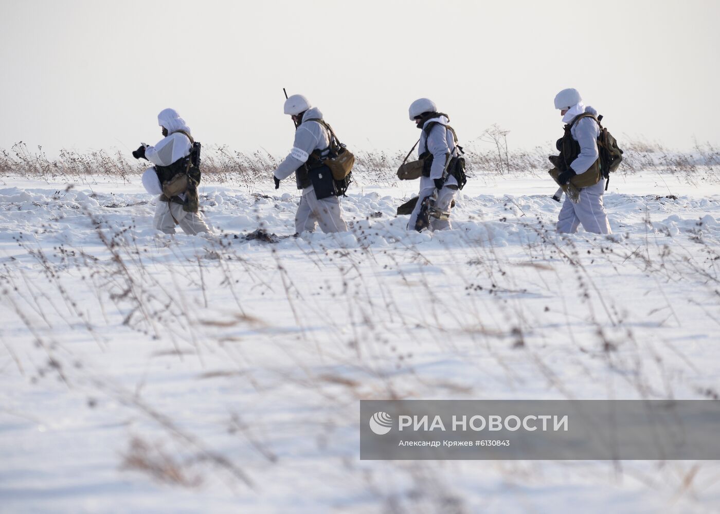Лыжная подготовка военнослужащих в Кемеровской области 