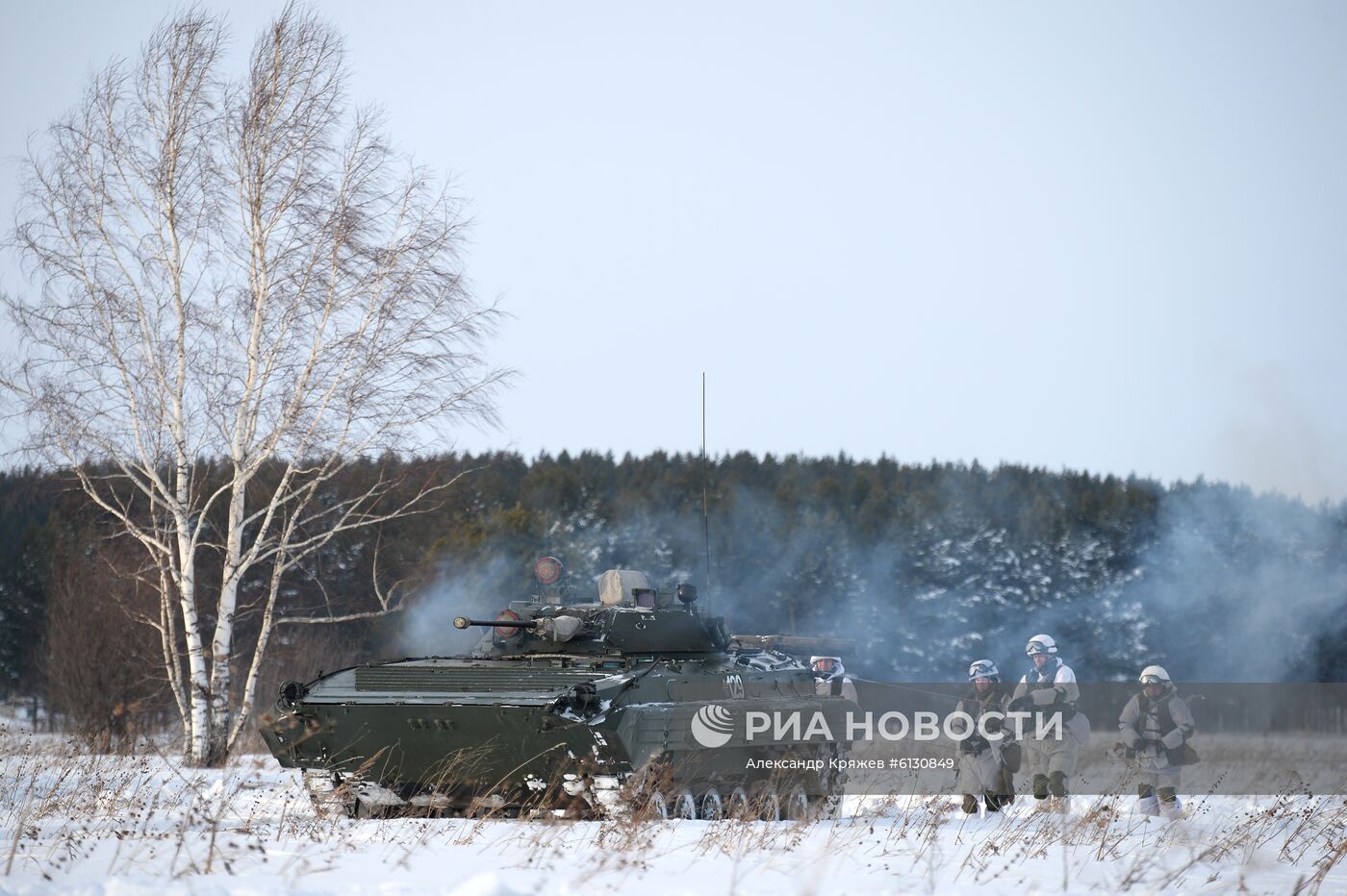 Лыжная подготовка военнослужащих в Кемеровской области 