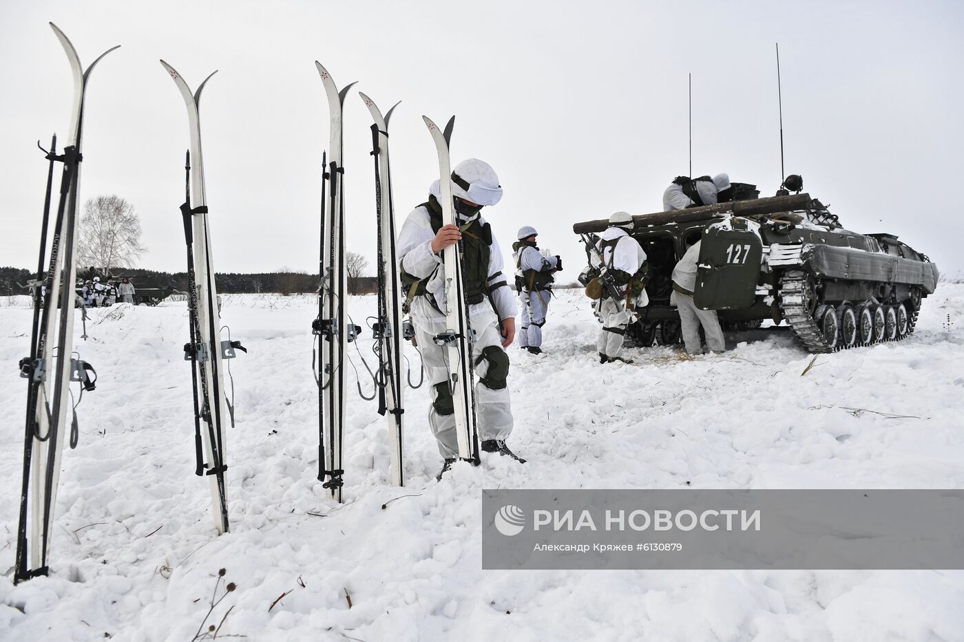 Лыжная подготовка военнослужащих в Кемеровской области 