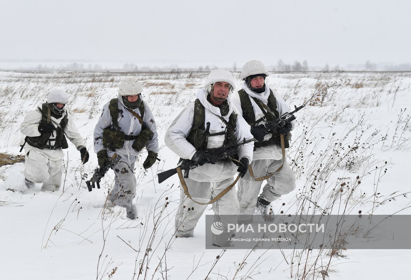 Лыжная подготовка военнослужащих в Кемеровской области 