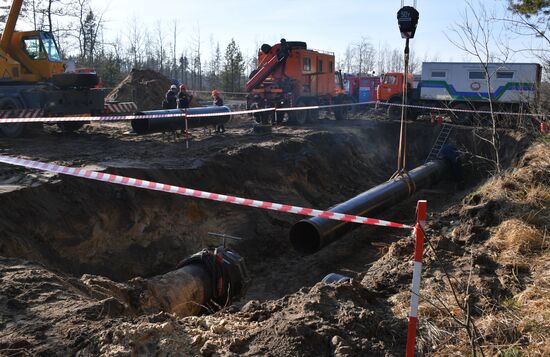 Нефтепровод "Дружба" в Гомельской области