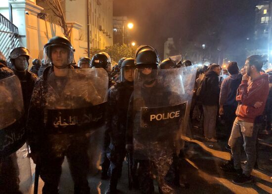 Протестные акции в Бейруте