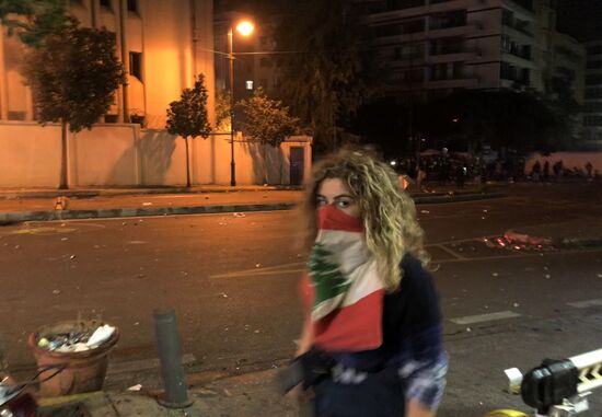 Протестные акции в Бейруте
