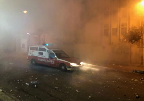 Протестные акции в Бейруте