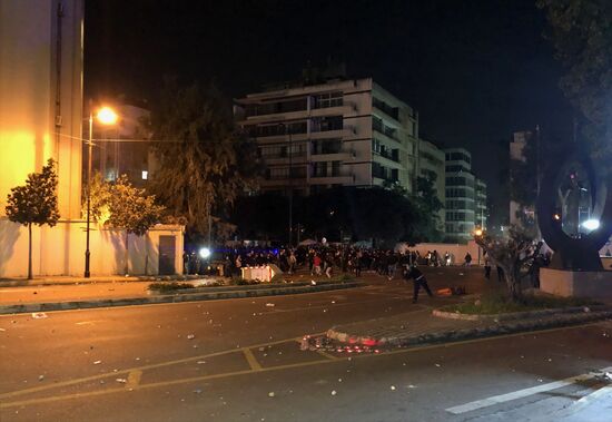 Протестные акции в Бейруте