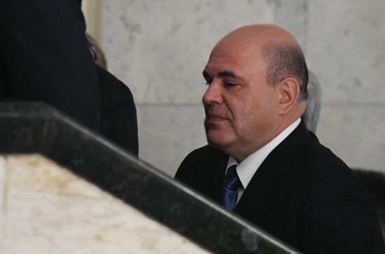 Кандидат на пост премьер-министра РФ М. Мишустин встретился с фракцией "Единая Россия" в Госдуме