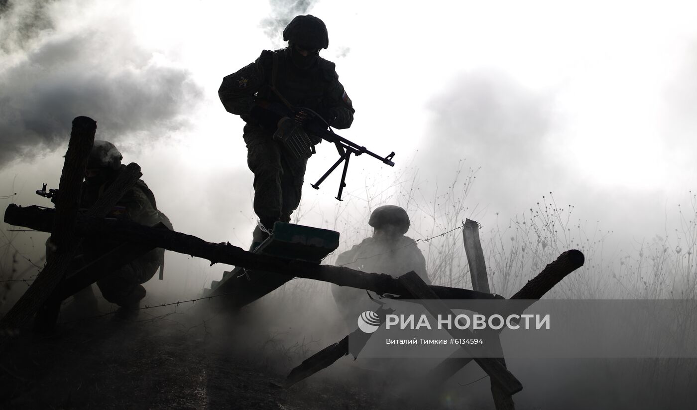 Учения инженерно-саперных войск в Краснодарском крае