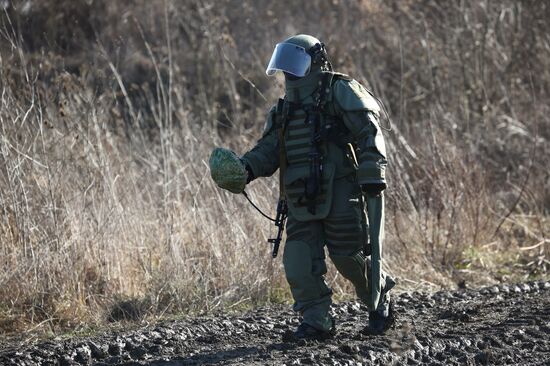 Учения инженерно-саперных войск в Краснодарском крае