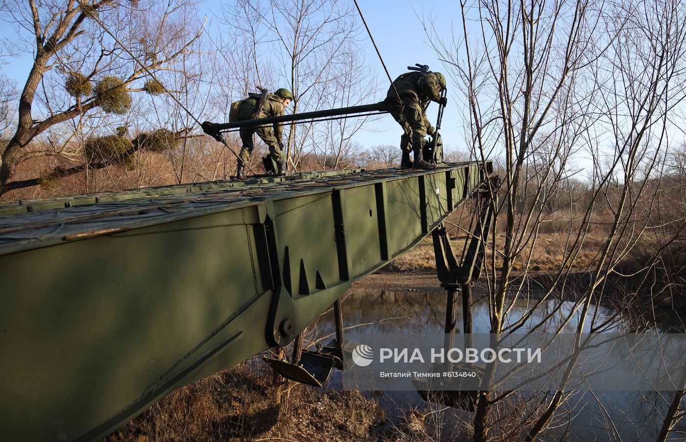 Учения инженерно-саперных войск в Краснодарском крае