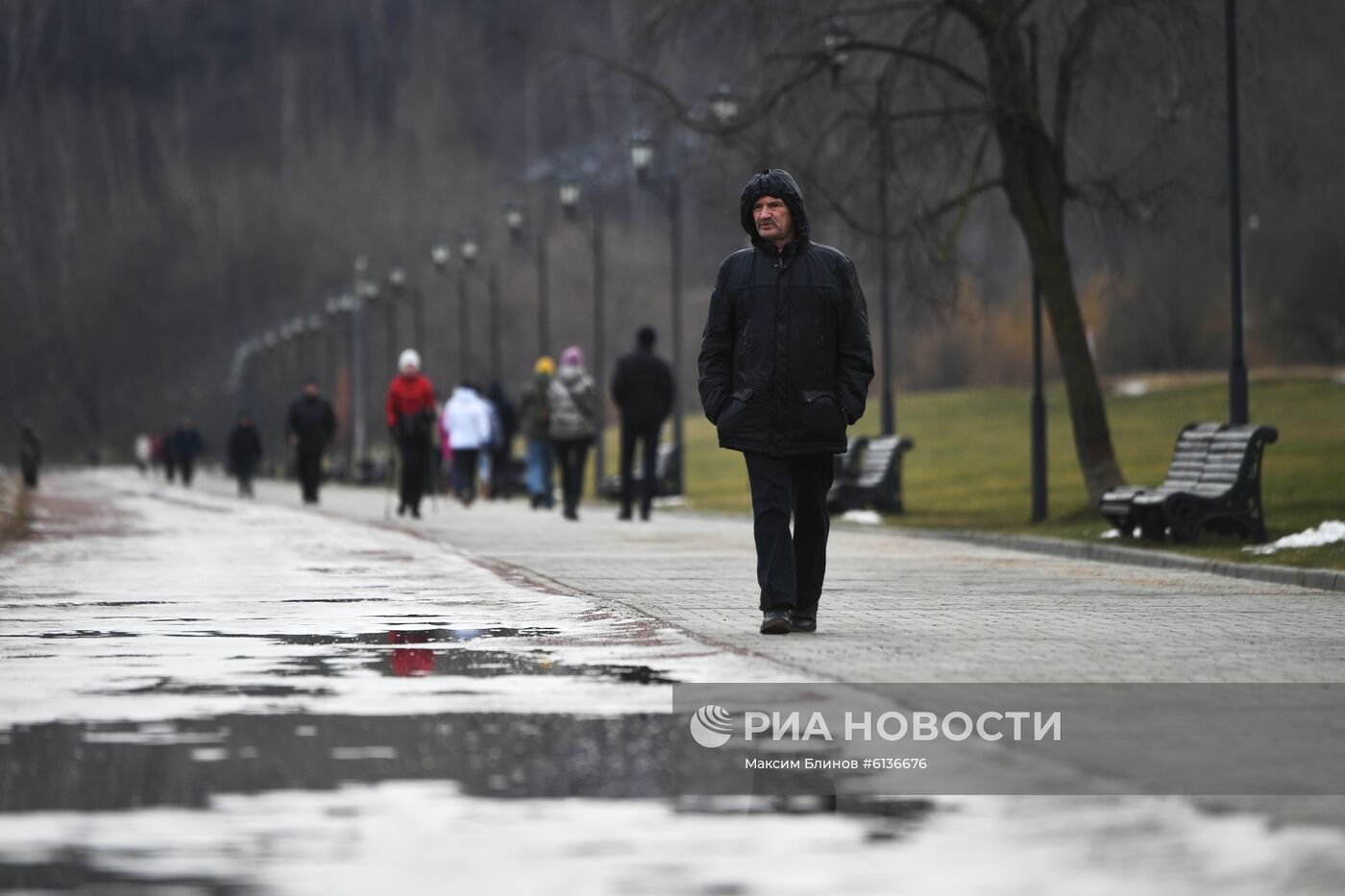 Теплая погода в Москве