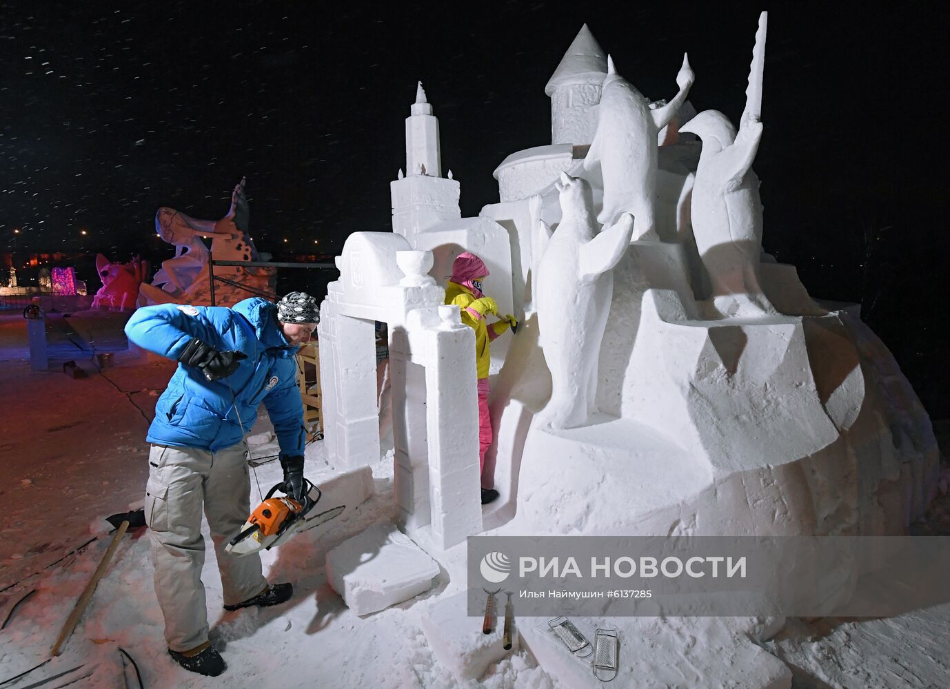 Фестиваль "Волшебный лед Сибири" в Красноярске