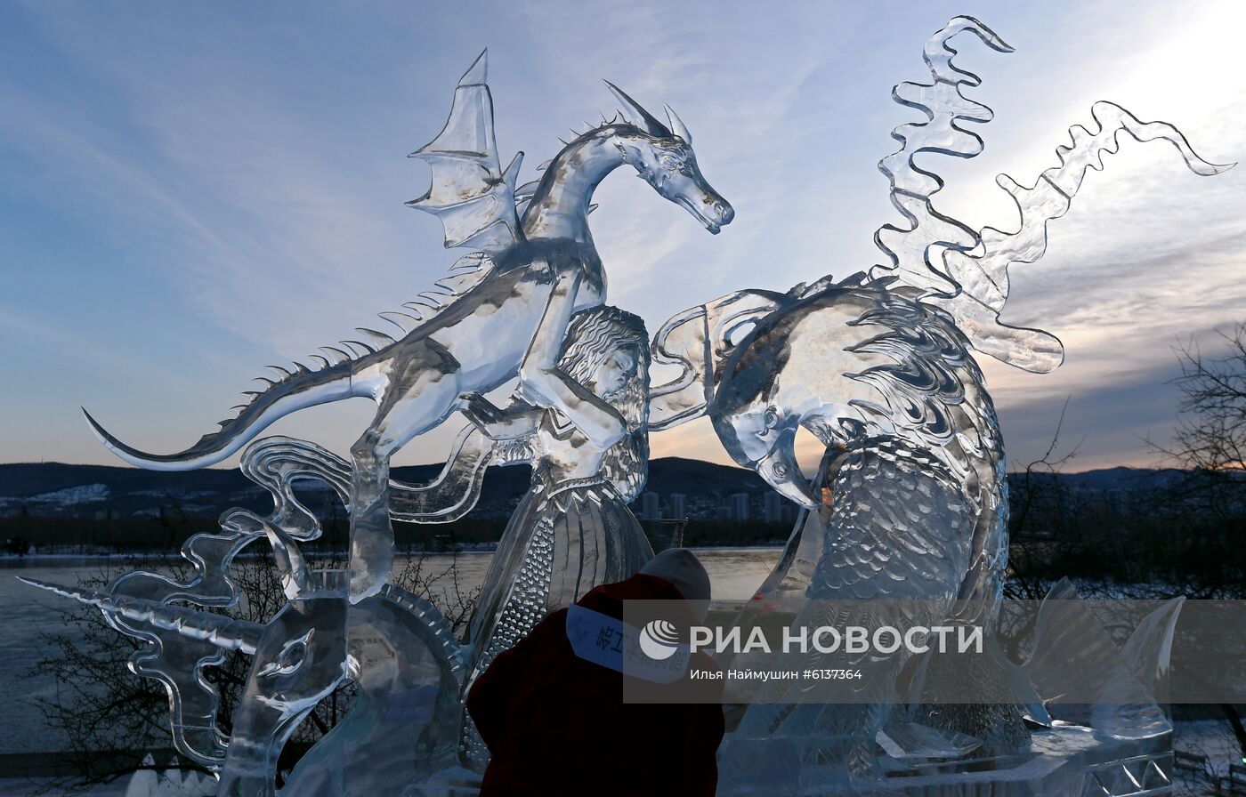 Фестиваль "Волшебный лед Сибири" в Красноярске