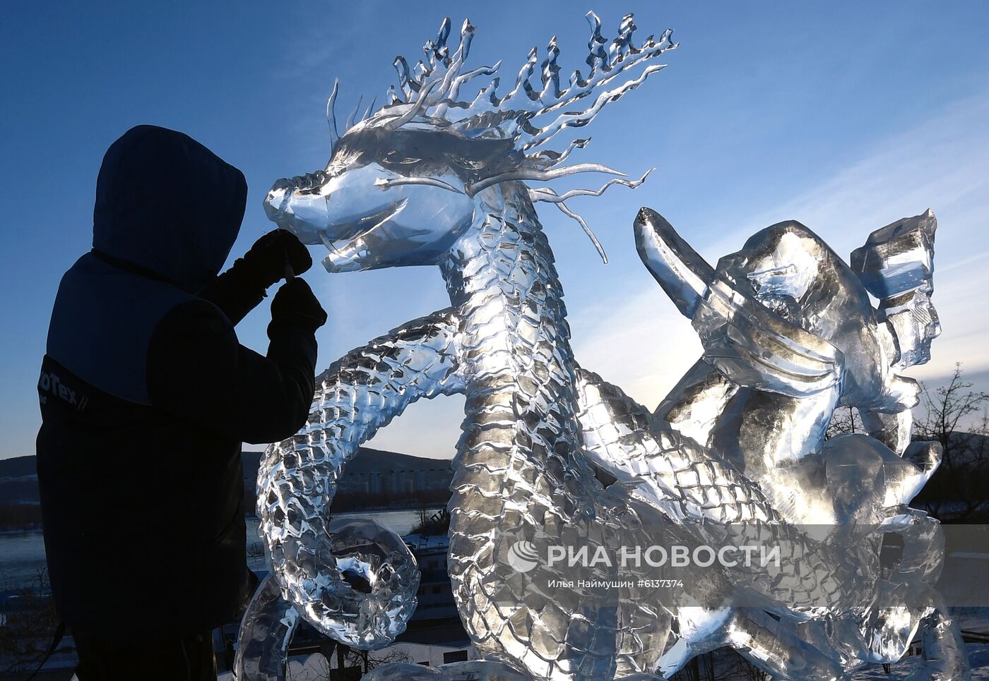 Фестиваль "Волшебный лед Сибири" в Красноярске