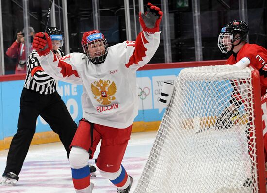 Зимняя юношеская Олимпиада  2020. Хоккей. Юноши. Матч Канада - Россия