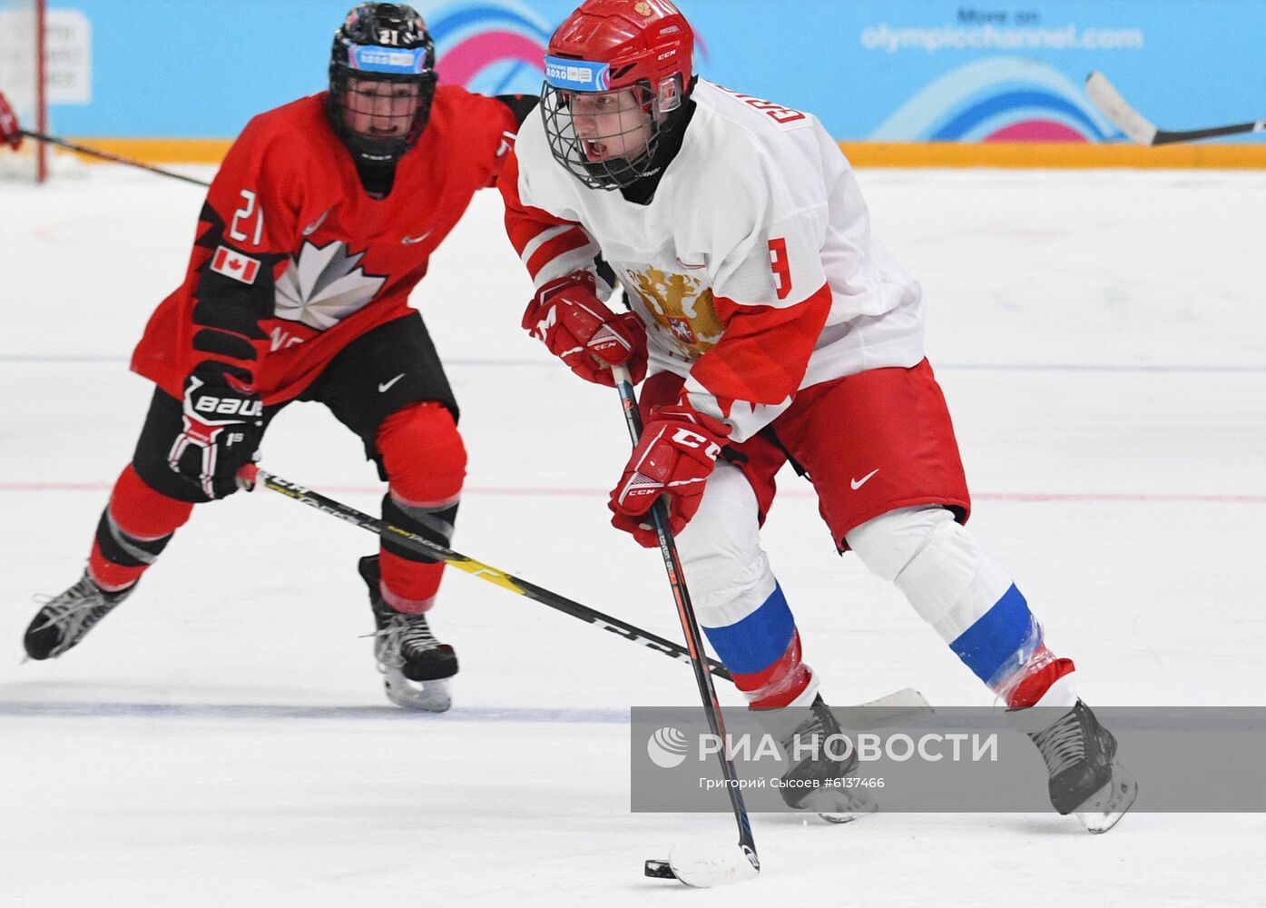 Зимняя юношеская Олимпиада  2020. Хоккей. Юноши. Матч Канада - Россия