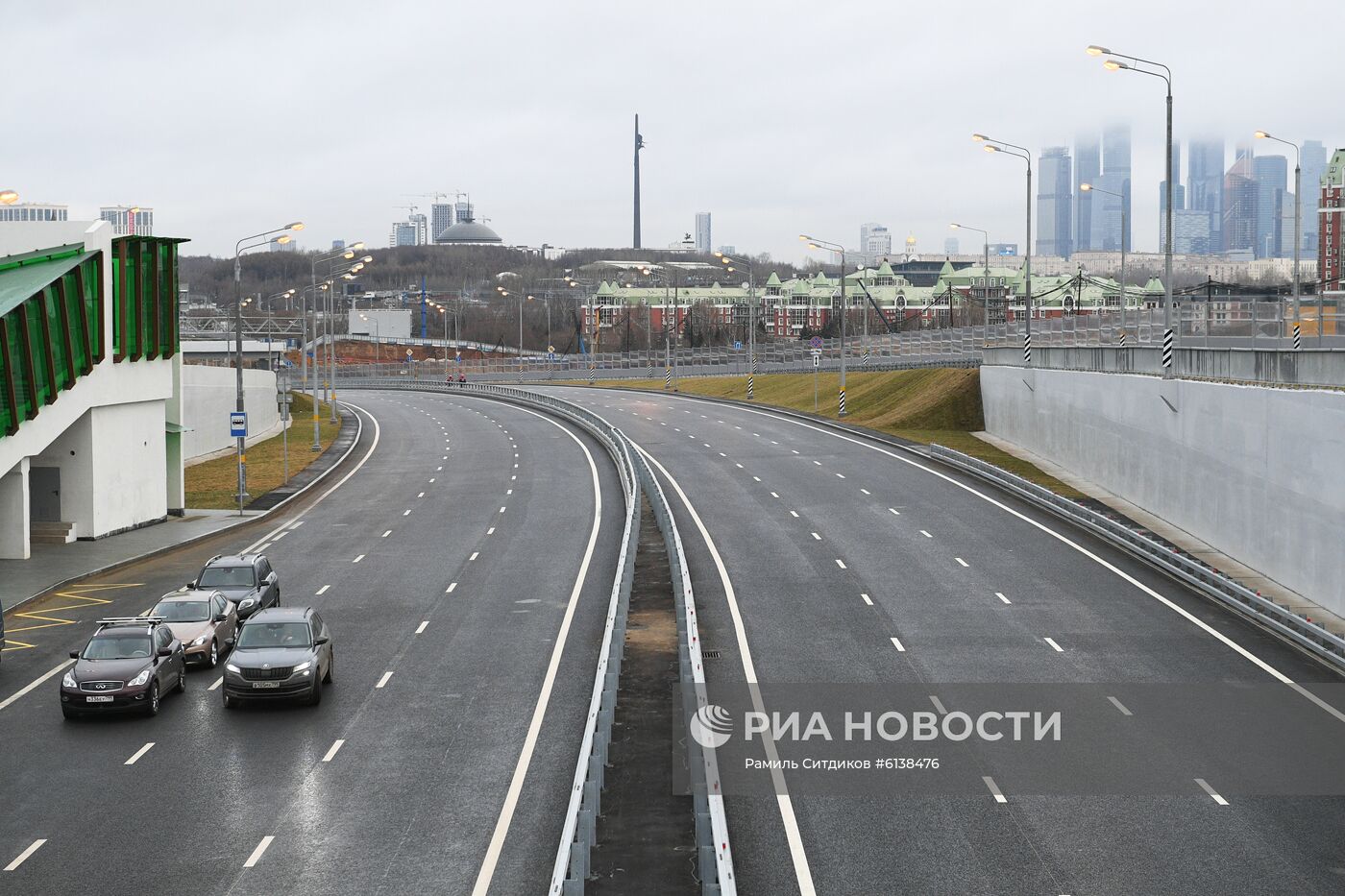 Открытие движения по южному дублеру Кутузовского проспекта