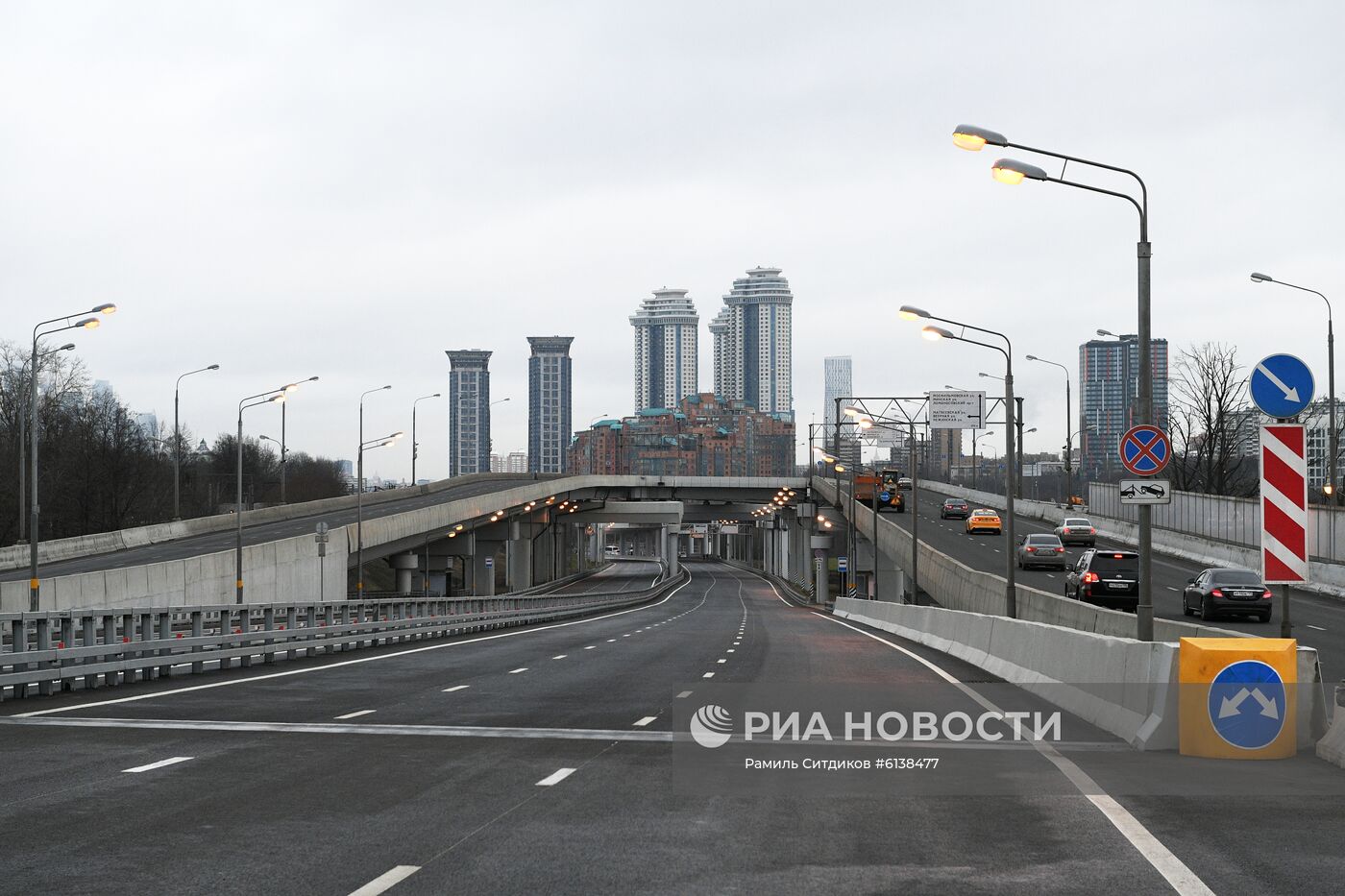 Открытие движения по южному дублеру Кутузовского проспекта