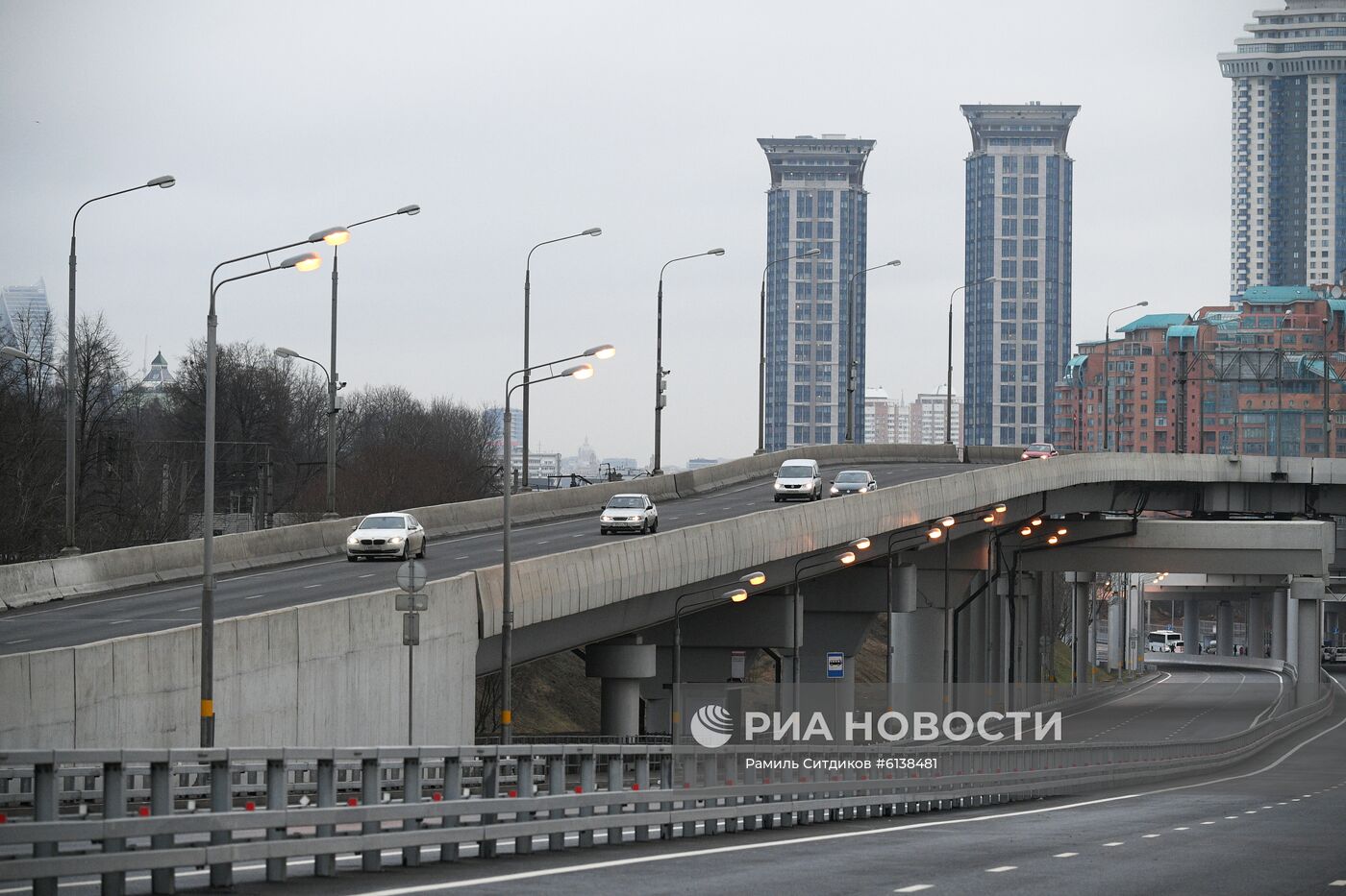 Открытие движения по южному дублеру Кутузовского проспекта