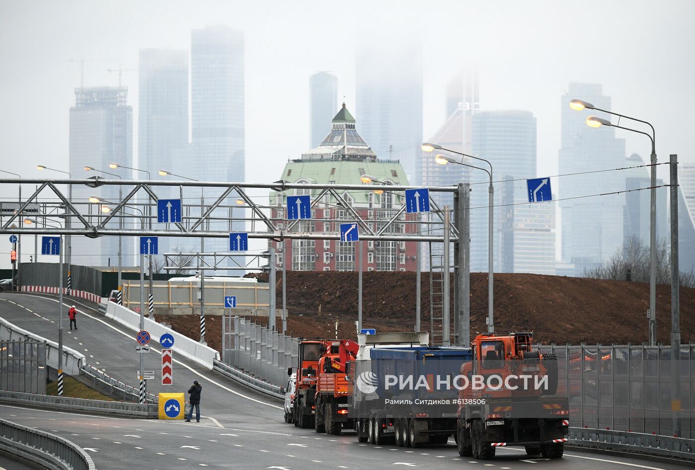 Открытие движения по южному дублеру Кутузовского проспекта